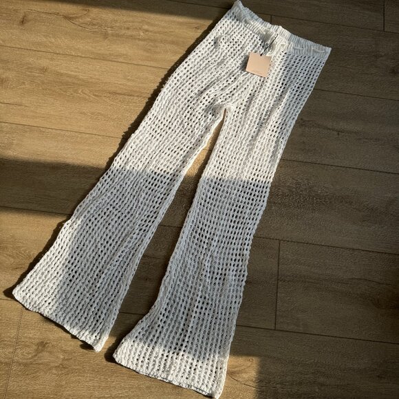 NWT Superdown White Crochet Pants - Picture 3 of 9